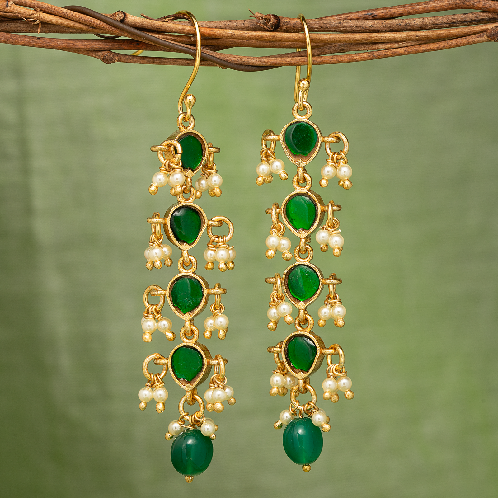 Mango Pachai Ladi Earrings